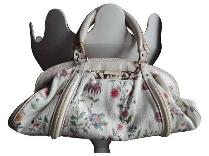 Dior Handbags Beige Cotton  ref.127239