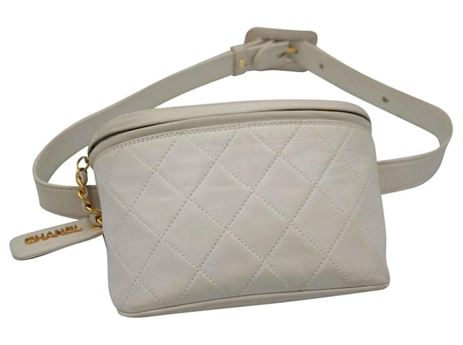Chanel Waistbag White Leather  ref.127267