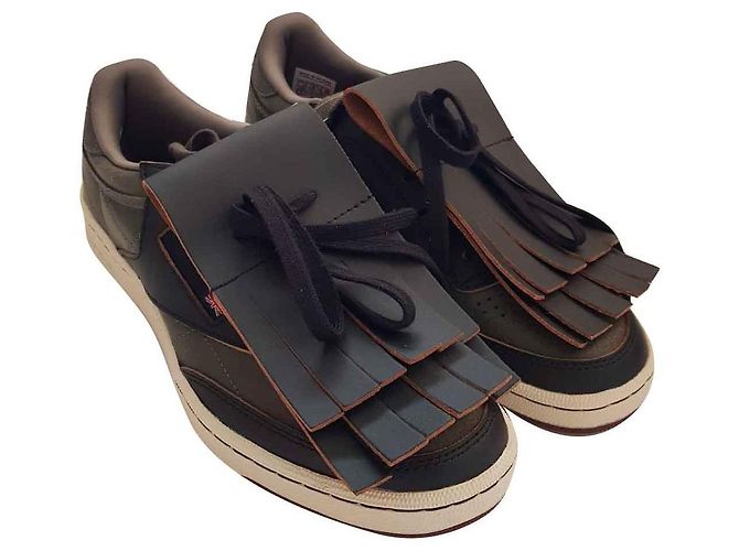 Marni x Reebok Sneaker Grün Leder Mehrfarben