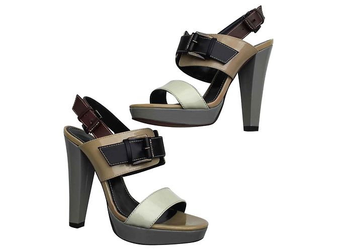 Sandali alti in pelle Barbara Bui Multicolore
