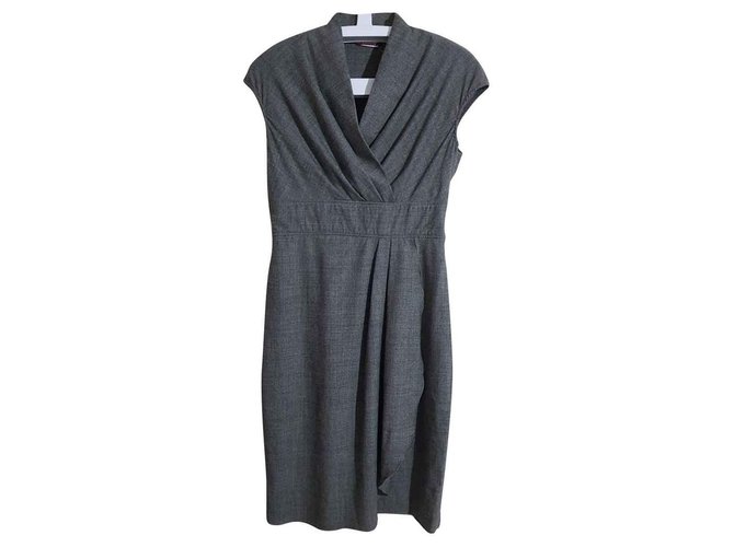Max Mara Dresses Grey Wool  ref.127315