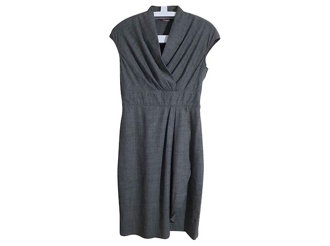 Max Mara Studio Kleid grau Wolle
