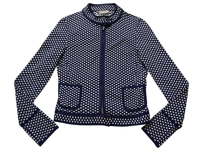 Bruno Manetti Jackets White Navy blue