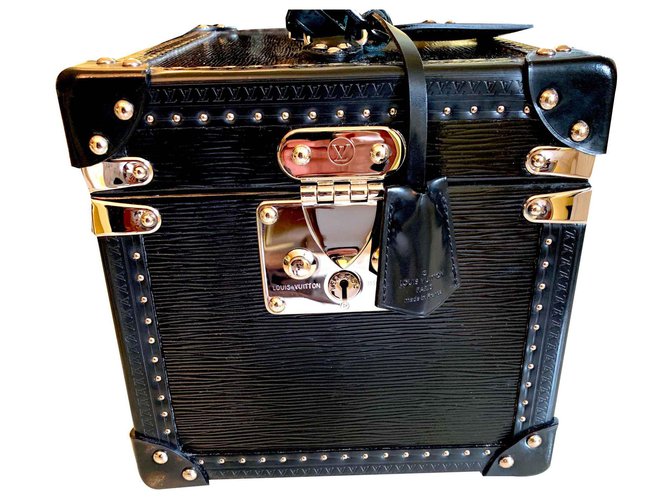 Louis Vuitton Flasks box Black Leather  ref.127350