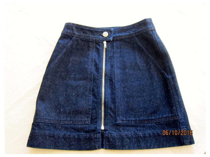 Isabel Marant Skirts Navy blue Cotton  ref.127377