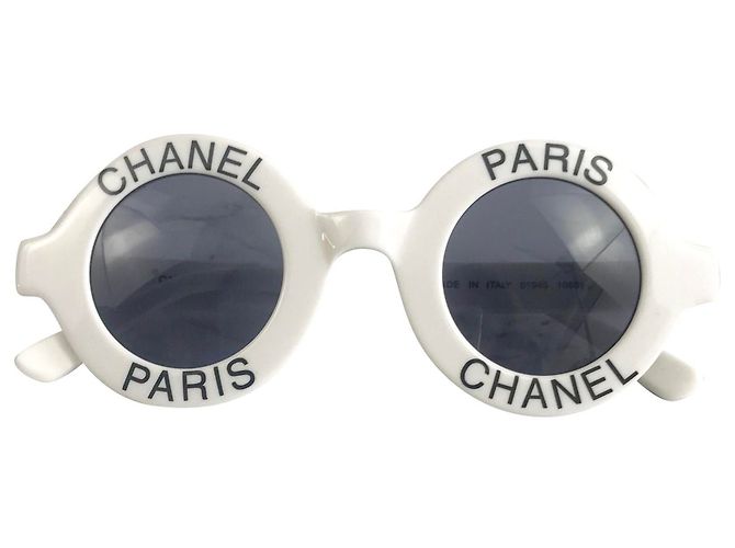 Occhiali da collezione Chanel Paris 1990'S Nero Bianco
