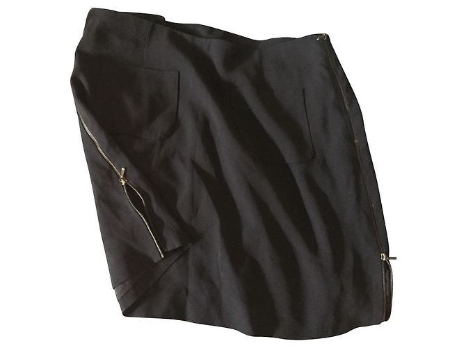 Gonna Vanessa Bruno Nera in Acetato Nero
