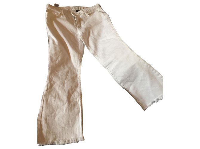 Current Elliott Pantalons, leggings Coton Blanc  ref.127617