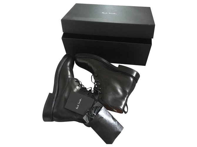Paul Smith Ankle Boots Black Leather  ref.127645