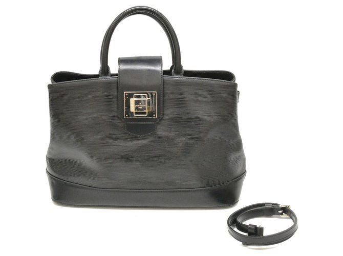 Louis Vuitton Mirabeau Black Leather  ref.127697