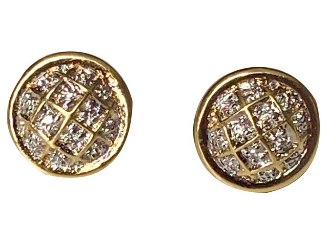 Vintage Earrings Golden Yellow gold Gold  ref.127712