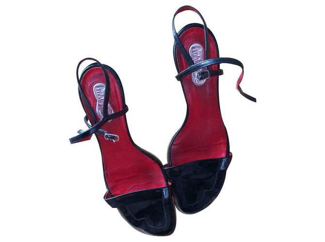 Free Lance Freelance black patent sandals Patent leather  ref.127732