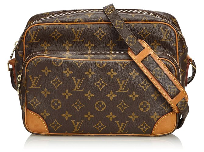 Louis Vuitton Brown Monogram Nile Leather Cloth  ref.127815
