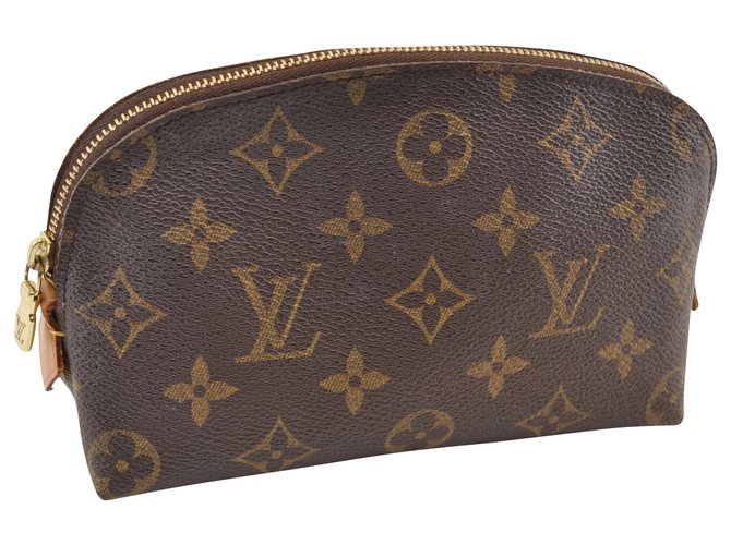 Louis Vuitton Pochette Accessoires Marrone Tela  ref.127854