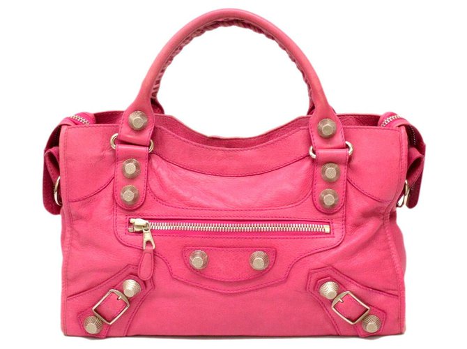 Balenciaga city Pink Leather  ref.127908