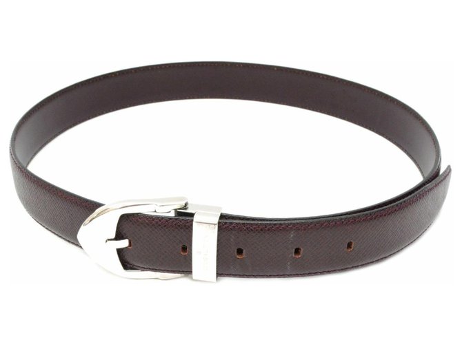 Cinturón de taiga de Louis Vuitton Castaño Cuero  ref.127909