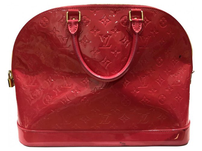 Louis Vuitton ALMA Pink Patent leather  ref.127936