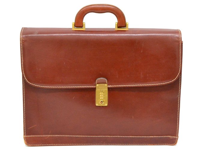 Bally Briefcase Brown Leather  ref.127978