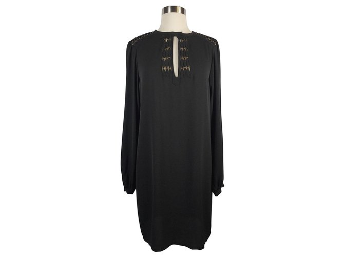 Diane Von Furstenberg DvF Florina Silk Dress Black  ref.127987