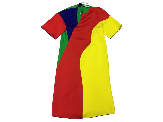 Robe de Céline Viscose Multicolore  ref.128003