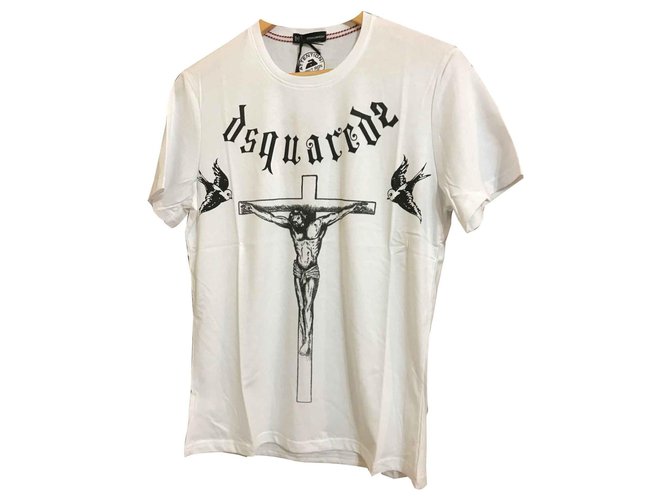 Dsquared2 Jesus Branco Algodão  ref.128067