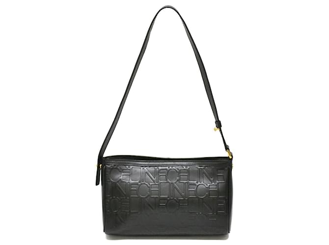 Céline Vintage Shoulder Bag Black Leather  ref.128112