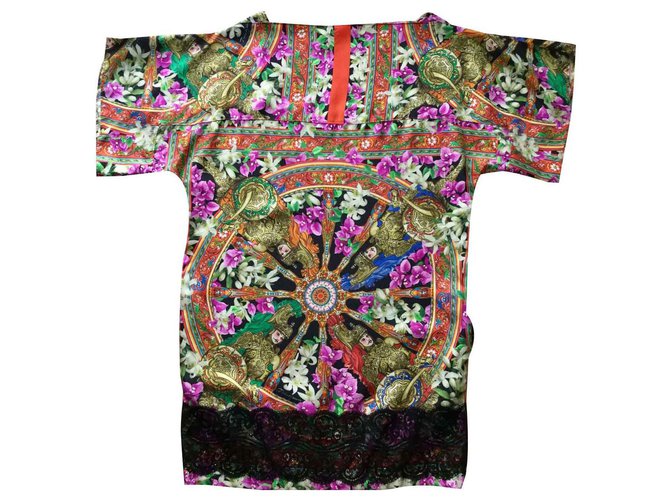 Dolce & Gabbana Sublime mini vestido Dolce Gabbana Multicolor Seda  ref.128125