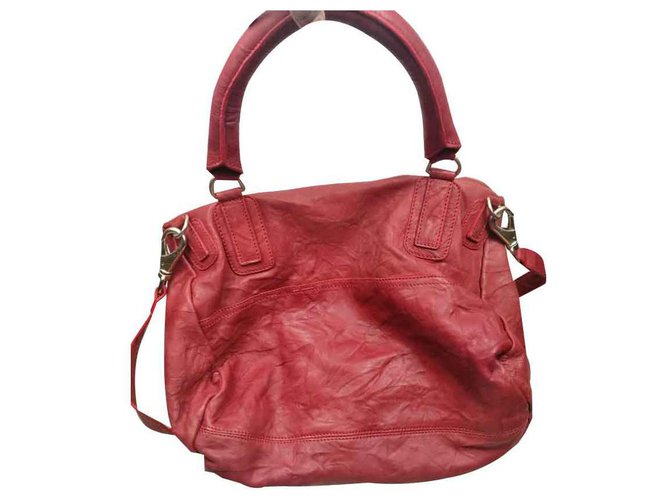 Givenchy PANDORA Cuir Rouge  ref.128138