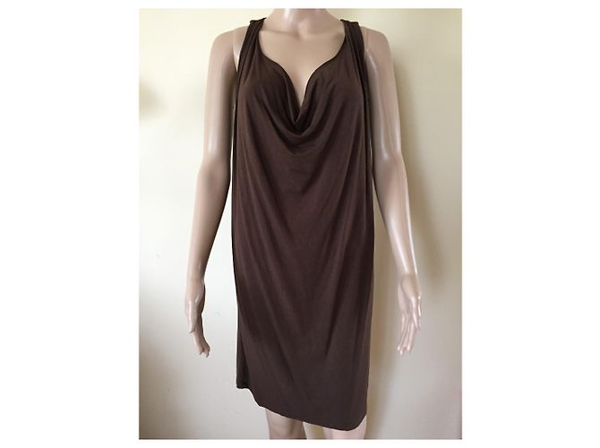 Twin Set Kleid aus Viskose braun