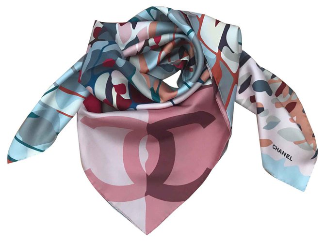 SCARF CHANEL SILK Multiple colors  ref.128152