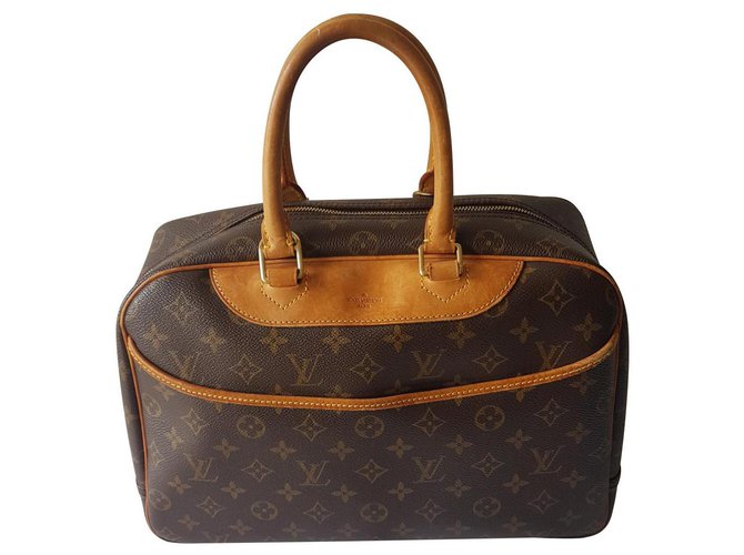 Deauville Louis Vuitton 595 Brown Leather  ref.128202