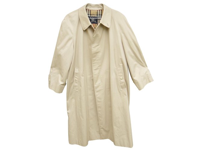 imperméable Burberry vintage taille 58 Coton Polyester Beige  ref.128220