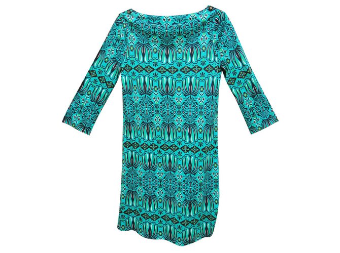 silk dress Tory Burch mint condition Blue  - Joli Closet