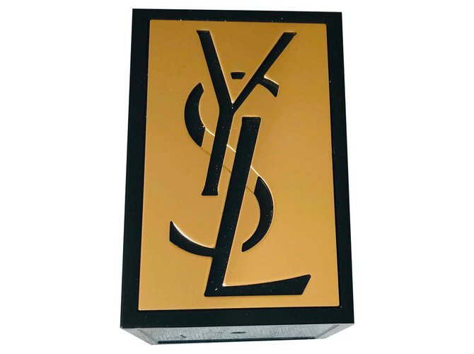 Yves Saint Laurent Misc Black Golden Acrylic  ref.128263