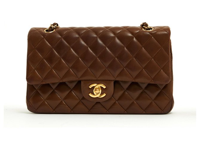 Chanel TIMELESS CLASSIC 25 TOFFEE Caramel Leather Metal  ref.128292