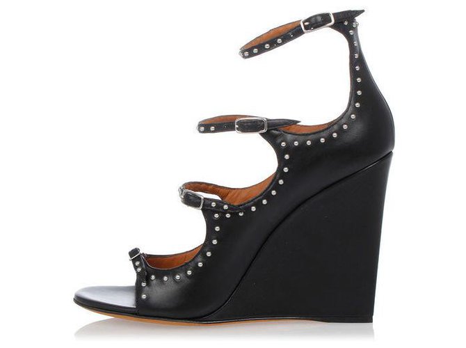 Givenchy HIGH SHOE Black Leather  ref.128348