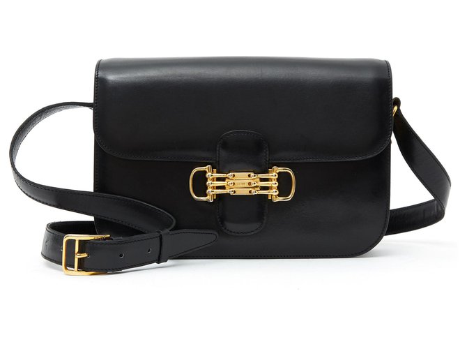Céline classic box black vintage mint Metal Lambskin  ref.128354