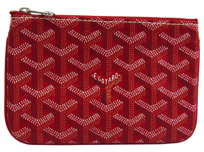 Goyard Red Goyardine Mini Senat