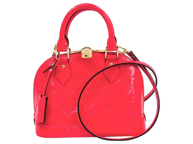 Louis Vuitton Pink Vernis Alma BB Leder Lackleder  ref.128425