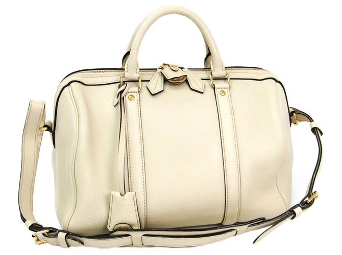 Louis Vuitton White Leather SC Bag PM Pony-style calfskin  ref.128433