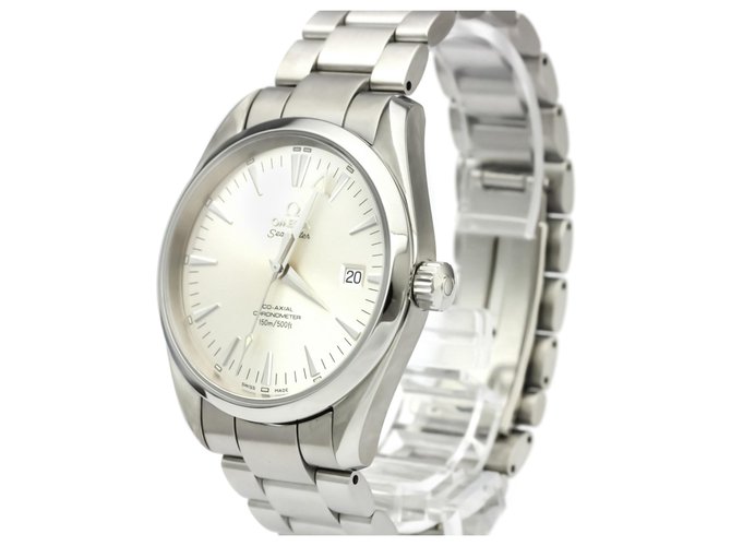 Omega Silver Stainless Steel Aqua Terra Co-Axial Automatic Watch 2503.30 Silvery Metal  ref.128441