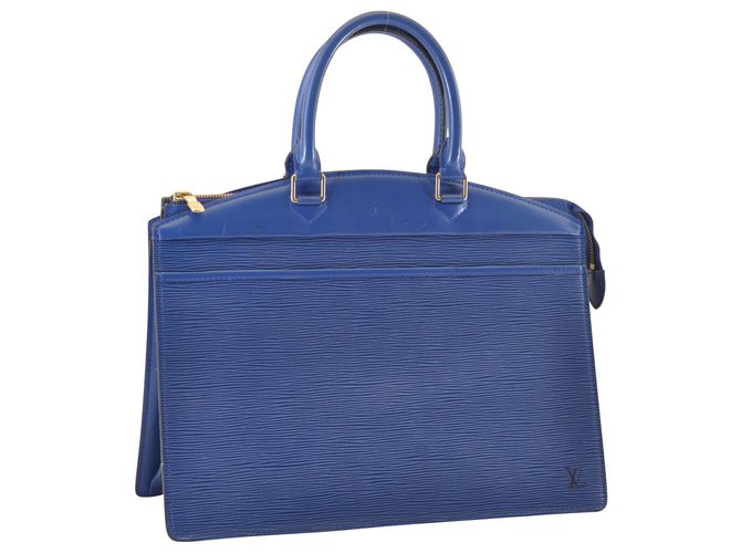 Louis Vuitton Riviera Blu Pelle  ref.128464