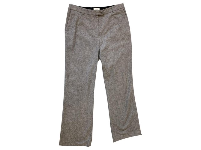 Erdem Pants, leggings Grey Wool  ref.128489