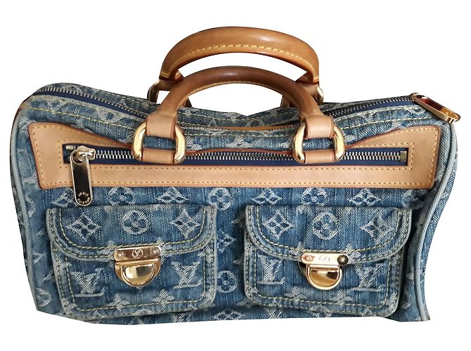 Louis Vuitton Neo Speedy Denim Blu