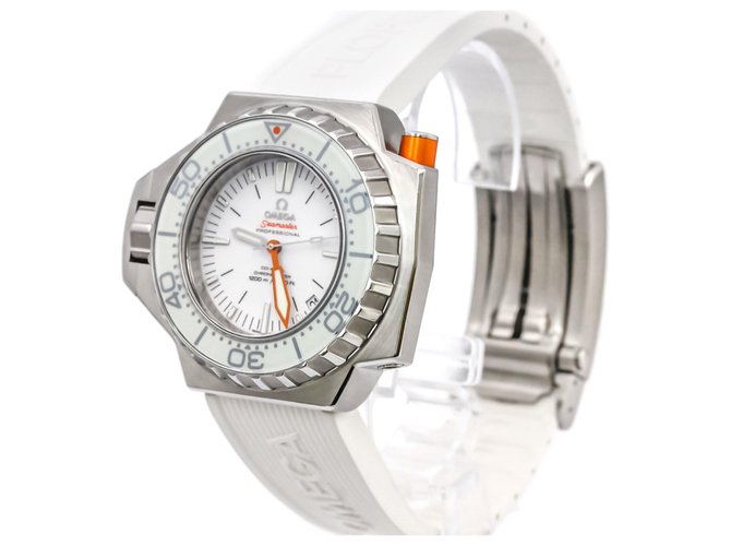 Reloj automático Omega de plata de acero inoxidable Seamaster Ploprof 224.32.55.21.04.001 Blanco Metal  ref.128624