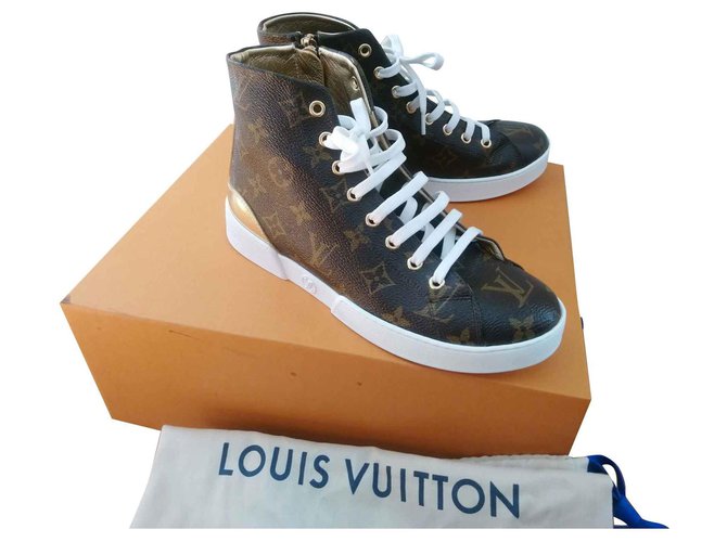 Louis Vuitton zapatillas Multicolor Cuero  ref.128676