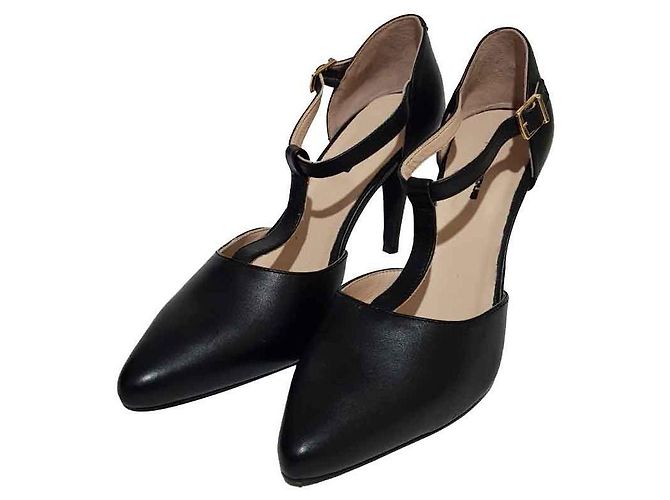 Autre Marque Décolleté Ted Lapidus in pelle nera Nero