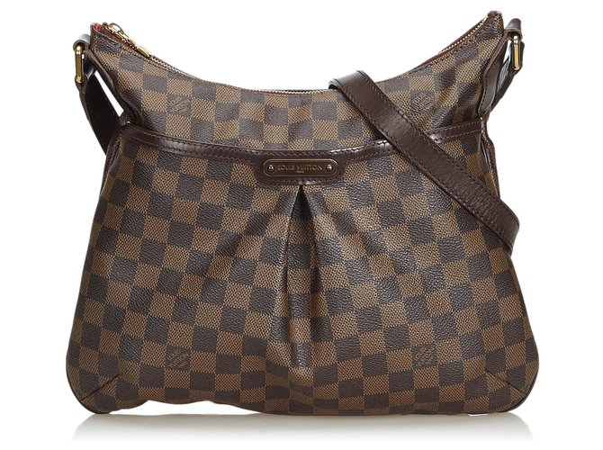 Louis Vuitton Brown Damier Ebene Bloomsbury PM Leather Cloth  ref.128854