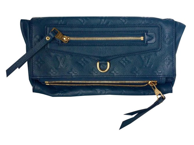 Louis Vuitton Blue Infini Monogram Empreinte Leather Petillante