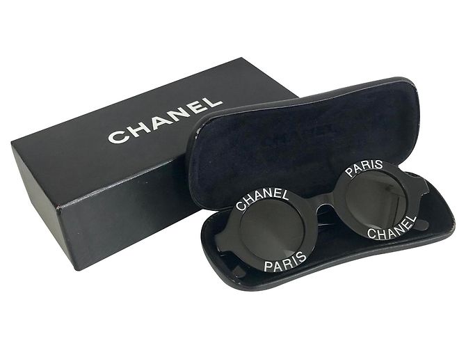 Occhiali vintage Chanel Paris Collector Nero